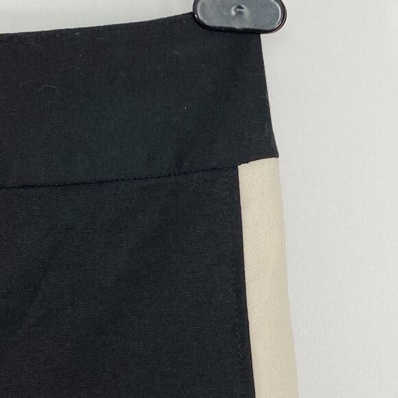 BCBGeneration Black with Ivory Stripe High Waisted Leggings Pants - Picture 7 of 14